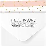 Sleek Custom Personalized Self Inking Return Address Stamp - Perfect Wedding or Housewarming Gift!