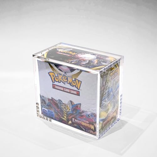 OceanFrog Collectables Acrylic Display Case Protector for Pokemon Booster Box - 1-Pack with Magnetic Lid, Anti-UV Acrylic Case Protector Stackable. Keep Your Collection in Mint Condition.