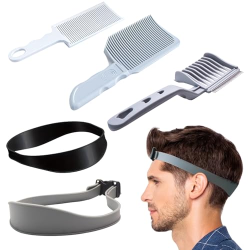 5PC， fading trimming comb, fading comb, self hair cutting tool, men's self hair cutting kit, very suitable for professionals and families to use.