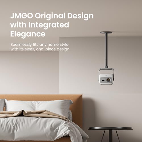 JmGO Deckenhalterung für N1S 4K / PicoPlay / N1S 1080P / PicoFlix / N1, Aluminium in Luftfahrtqualität, individuelles Design, einfache Montage, Zwei Höhenoptionen (100/300 mm), 10kg Tragkraft