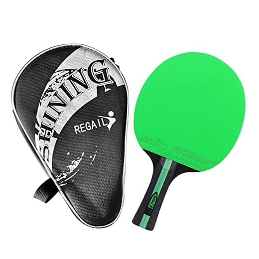 Moniss Raquete de tênis de mesa de raquete de pingue-pongue com bolsa de transporte para iniciantes meninos meninas
