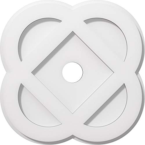 Ekena Millwork CMP14CE-02000 Charlotte Architectural Grade PVC Contemporary Urethane Ceiling Medallions 14"OD x 2"ID x 5 1/2"C x 1"P