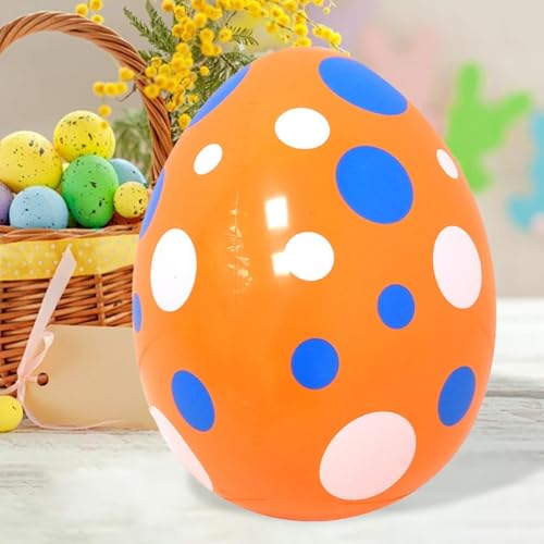 Œuf de Pâques gonflable orange pour décoration extérieure de jardin et maison - 5