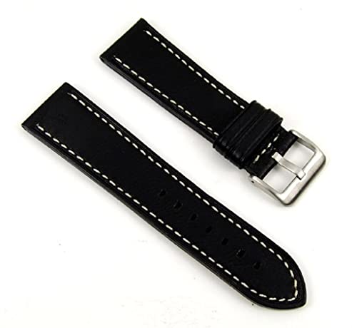 Correa de reloj Eulit de cuero elegante de 24mm para lucir con Zeppelin 23852S