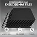 BalanceFrom Puzzle Exercise Mat – 6-Pc Interlocking Foam Tiles – 1/2