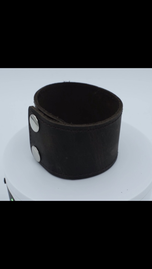 Pulsera ajustable de cuero genuino para hombre miniatura 6
