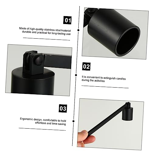 Cabilock 1pc Candle Tool Candle Bell Snuffer Candle Wick Snuffer Stainless Steel Candle Snuffer Candle Wick Tool Wick Extinguisher Snuffer Candle Christmas Candle Wick Cover*1 Small Candle