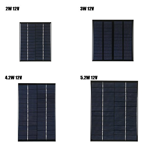 Gecheer tragbar Solar Ladegerät Solarpanel 3W 12V Solar Panel Solarmodul Solarpanel ideal, Solarzelle Photovoltaik… – Bild 8