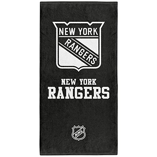 Great Branding New York Rangers NHL Classic Bath Towel 140x70cm, Black, 70 x 140 cm
