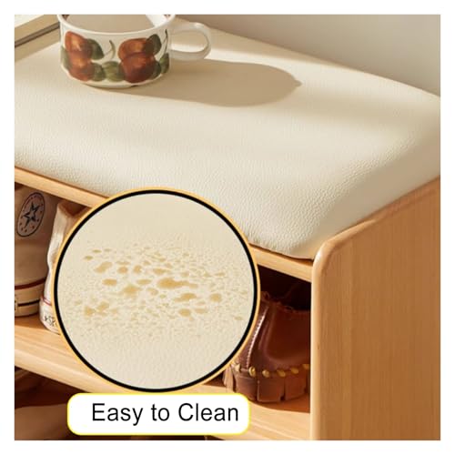 Zapatero de madera maciza noble con puertas correderas de alta durabilidad para muebles del hogar 6