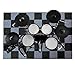 Aucuda Drum Rug, 4x6 ft Drum Mat, Electrical Drum Carpet, Tightly Woven Fabric Music Rug with Non-Slip Grip Bottom, Soundproof Rug Pads Drum Accessories for Drum Set, Great Gift for Drummers