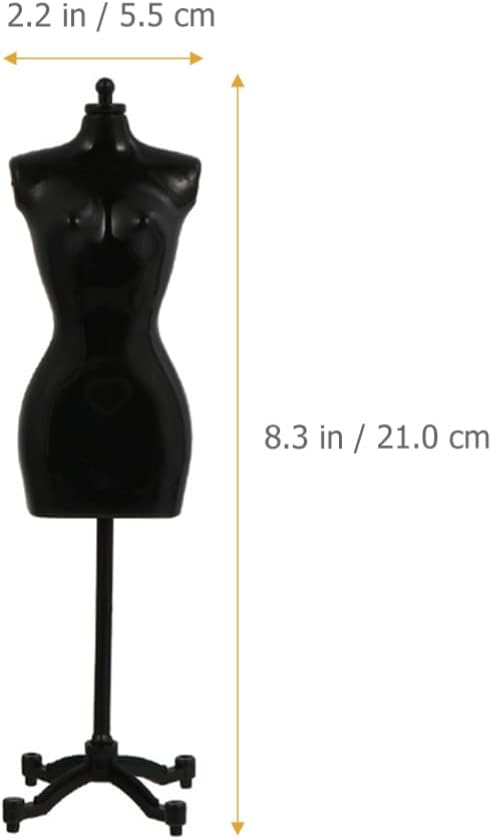 Gadpiparty 6 Pcs Bracket Dress Clothing Display Stand Dress Mannequin Rack Female s Mannequin Doll House Accessory s Form Things Mini Doll s Small Plastic