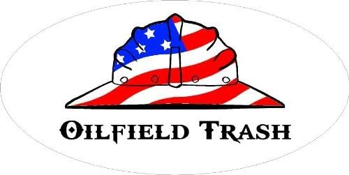 3 - Oilfield Trash Hard Hat/Helmet Stickers 1 1/2" x 3" H259