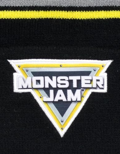 Monster Jam Logo One Size Beanie Winter Hat Black/Yellow OS Toddler