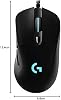 Logitech G G403 Kablolu Oyuncu Mouse, Hero 25K Sensör, 400 IPS İzleme Hızı, 6 Programlanabilir Tuş, 1 ms Bildirim Hızı, Siyah