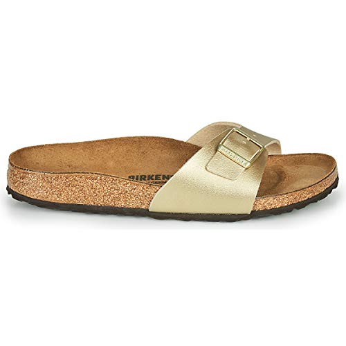 Miniatura 2 de Birkenstock Women S Madrid Birko-Flor Eva Slide Sandals Gold Size 38n