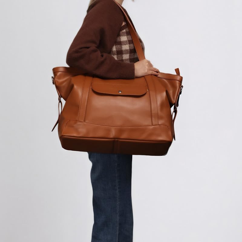 Hobo Bags for Women Soft Foldable Vegan Leather Shoulder Handbag Stylish Slouchy Tote Purses
