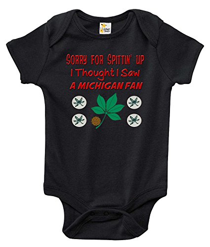 Sorry for Spittin Up Funny One-piece Baby Bodysuit Clothes for Ohio State Fans