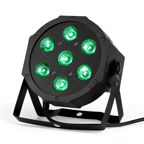 Hyudj Stage Lights 7X12W Uplights With Strict Testing 4In1 Rgbw Led Par Lights Sound Activated Dmx512 Control Bright Dj Par Light For Stage Party Club Disco Wedding Events Black #TOP1