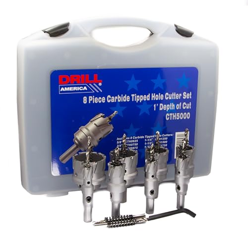 Set de 8 brocas Drill America con punta de carburo miniatura 3