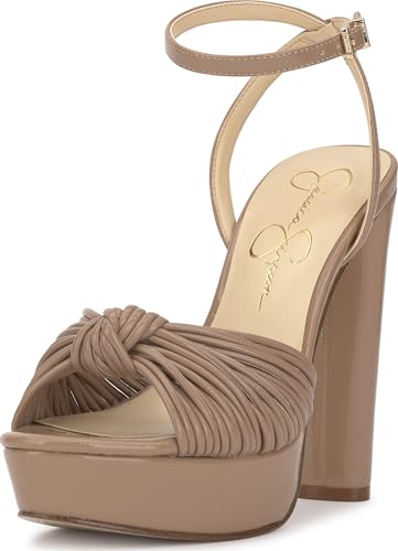 Jessica Simpson Women's Immie Platform Sandal, Chai Latte, 8.5