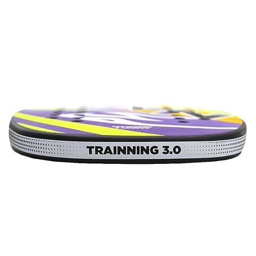 Raquete Beach Tênnis Fibra de Carbono + Vidro - Naja Trainning 3.0 - Roxo/amarelo