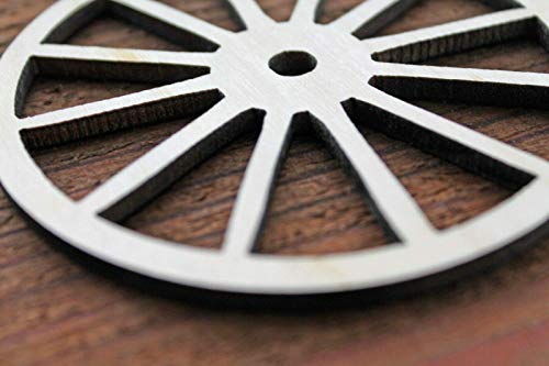 Vintage Cut Wagon Wheel Unfinished Wood Laser Cut Out Cutout Shape Crafts Sign Diy Ready To Paint Or Stain #TOP2