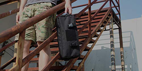 Amyipo Tactical Pouch Multi-Purpose Large Capacity Increment Pouch Short Trips Bag (Black (2 Pcs)) #TOP1