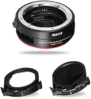 Meike MK-EFTR-C VND Drop-in Filter Auto-Focus Mount Lens Adapter for Canon EF to EOSR with Variable ND Filter and UV Filter for EOS R R5 R6 RP C70 Cameras