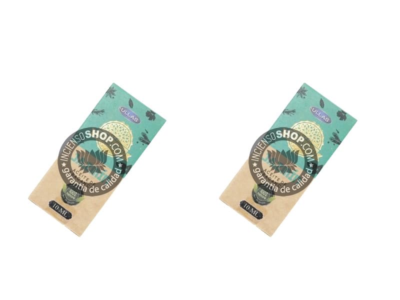 INCIENSOSHOP (Envío NO incluido) - Jazmin pack 2 unidades Aceite esencial diluido organico de Ullas en botella de 10 mililitros