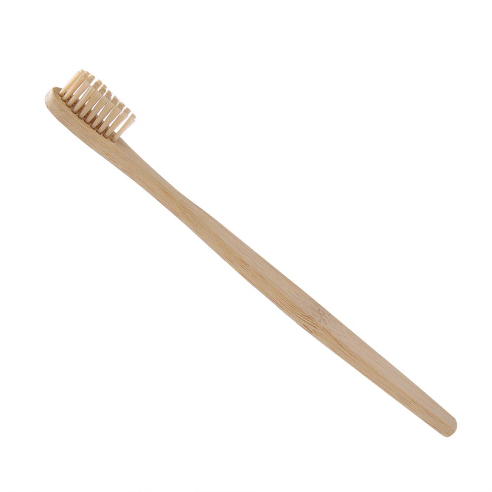 Fafeicy Toothbrush Biodegradable Soft Nylon Toothbrush with Ergonomic Handle PVC 6 Colors Khaki