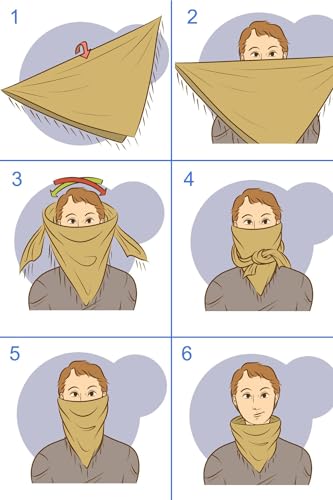 Explore Land Cotton Shemagh Keffiyeh Tactical Desert Scarf Neck Head Wrap with Tassel for Men Women