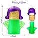 Abnaok Microwave Cleaner, 2 PCS Angry Mama Microwave Cleaner Microwave Oven Steam Cleaner Easily Clean in Minutes Cleans Add Vinegar and Water for Home or Office with English Manual