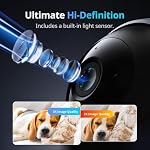 SwitchBot Caméra intérieure de sécurité 3K/5MP - Camion pour baby Pet Monitor, 2.4G Plug-in Wi-Fi, Vision nocturne, 2 C'est bien audio. 360 Suivi des mouvements, mode de confidentialité, fonctionne avec Alexa, Cloud & SD Stockage