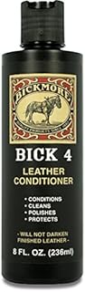 Bick 4 Leather Conditioner and Leather Cleaner 8 oz - Will Not Darken Leather - Safe of Leather Apparel, Furniture, Jackets, Shoes, Auto Interiors, Bags & All Other Leather Accessories