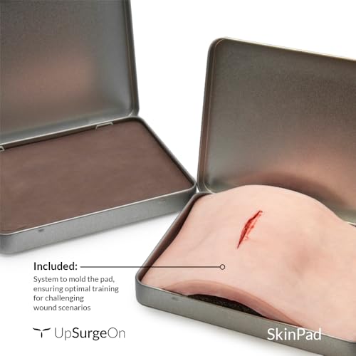 SkinPad Suture Training Kit | Surgical Suture Practice | Medical Students, Plastic Surgeons, Veterinarians and Dentists | Suture Training Videos Included (Full, Light, 1)