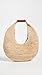 STAUD Women's Large Raffia Moon Tote Bag, Natural/Tan, One Size