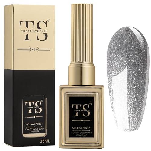 Image of THR3E STROKES Professional UV Gel Nail Polish, HEMA-FREE Lasts Upto 21 Days, Super Glossy Finish, Non-Chipping, Non-Smudging, Quick Drying Nail Polish,15 ml (87, 15ML)