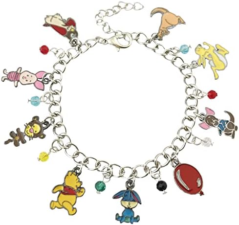 AYJBDGR Anime cartoon Winni pooh Charm Bracelet Gifts for Women