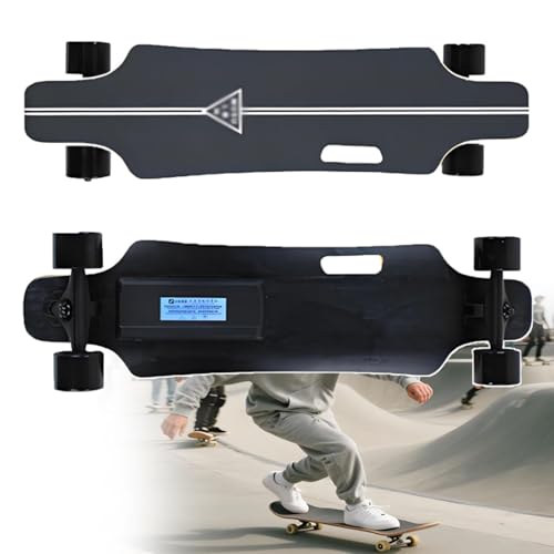 Patineta eléctrica de 15 km de alcance, velocidad máxima de 24 km/h, profesional para adultos, longboard completo con control remoto