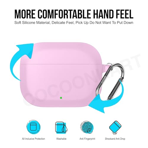 Image of Soft Silicone Case Cover Compatible for OnePlus Nord Buds 3r (2025) -Pink
