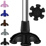 Bcautay 19mm Gummi Stockspitze, für Krücken Gehstöcke, Gummipuffer Walkingstöcke, Gummifüße für Krücken, Schwar (schwarz)