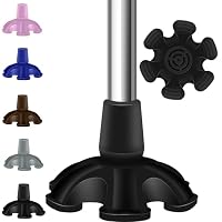 Bcautay 19mm Gummi Stockspitze, für Krücken Gehstöcke, Gummipuffer Walkingstöcke, Gummifüße für Krücken, Schwar (schwarz)