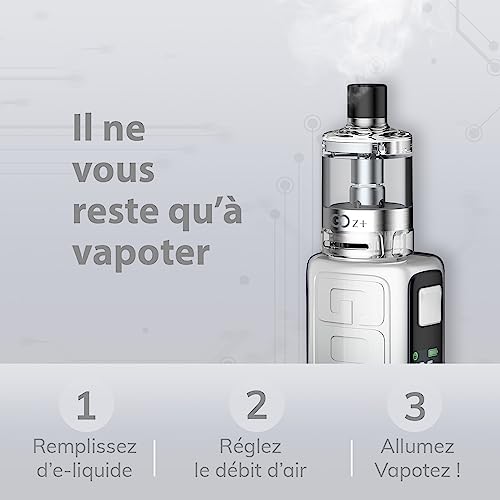 INNOKIN - Clearomiseur GoZ+ Tank - Pour Cigarette Electronique - Compatible Gamme Z Coil - Réservoir 3,5 ml - Inhalation MTL et RDL - Sans Nicotine Ni Tabac - Turquoise – vue 4
