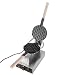 Vevor 110V Puffle Waffle Maker Eggettes Bubble Electric Stainless Steel Non Stick Pan Egg Puff Grill Machine, 8.9 x 13 x 9.9" Silver