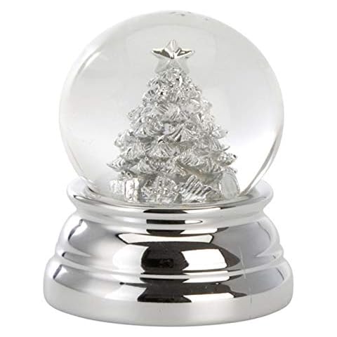 Kleine versilberte Mini Glas Schnee-Kugel Cover