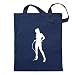Kiwistar Domina Sac de jute - imprimé Proverbes Motifs de énonciations Sac en coton Sac à provisions de remise en forme à l'école suspendu sur une longue poignée
