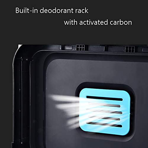 BOGDTF Mülleimer und Recycling-Mülleimer, Treteimer aus Edelstahl, große Kapazität, Küche, Wohnzimmer, mit Deckel, Abfalleimer für Büro – Bild 5