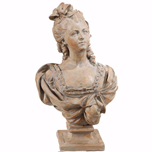 Busto femenino artístico en magnesia marrón