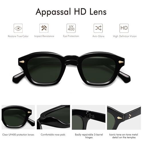 Small Retro Square Sunglasses for Women Mens Rectangle Sunnies AP3680